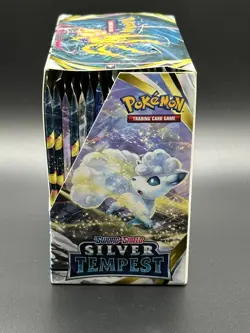 Pokemon TCG Silver Tempest Booster Box Open Box (36 packs) - With Acrylic Case - Image 4