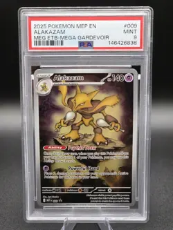 Pokemon TCG Alakazam 009 Me: Mega Evolution Promo Holo English PSA 9 - Image 1