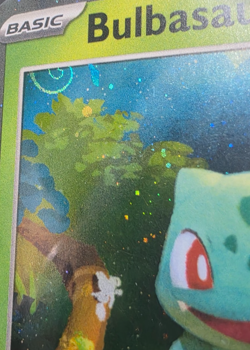 Pokemon TCG Bulbasaur 046 Cosmos Holo With HD Galaxy Swirl Holo Rare Near Mint - Image 3