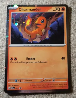 **HD COSMOS HOLO** Charmander SVPen 047 - Pokemon 151 Black Star Promo - Image 1