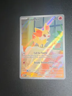 Fennekin [Pokemon Center Stamped] 080 Black Star Promo Chaos Rising Pokemon NM 1 - Image 1