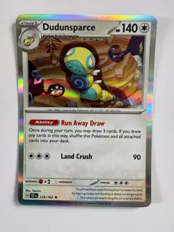DUDUNSPARCE 129/162 TEMPORAL FORCES RARE POKEMON HOLO NM/M TEEZIRO - Image 1