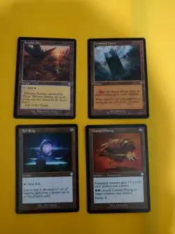 Cranial Plating, Sol Ring, Command Tower,Ancient Den. MTG 4 Card. - Image 1