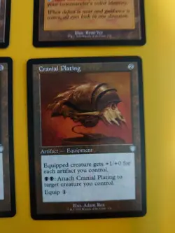 Cranial Plating, Sol Ring, Command Tower,Ancient Den. MTG 4 Card. - Image 2