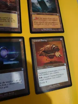 Cranial Plating, Sol Ring, Command Tower,Ancient Den. MTG 4 Card. - Image 3