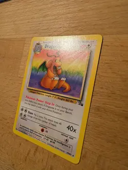 Pokemon TCG Dragonite Fossil Holo Rare Unlimited 19/62 100 HP English 1999 - Image 4