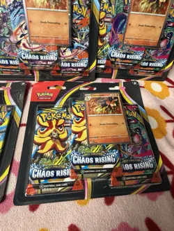 Pokemon Chaos Rising 3 Pack Blister Lot of 5 NEW - Image 3