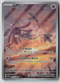 Mesprit 204/191 Illustration Rare Surging Sparks Pokemon NM - Image 1