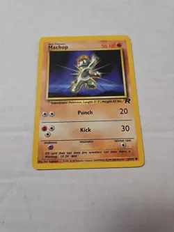 Machop 59/82 Team Rocket Regular - Pokemon TCG - WOTC - Image 1