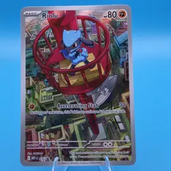 Riolu 010 Me: Mega Evolution Promo Full Art Holo English 2025 Black star promo - Image 2