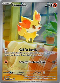 Pokemon TCG: Chaos Rising ETB Black Star Promo - Fennekin (MEP 080) Full Art - Image 1