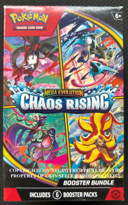 POKEMON TCG: MEGA EVOLUTION CHAOS RISING ME04 BOOSTER BUNDLE BOX (LAST ONE) - Image 1