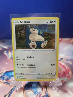 HD Snorlax 141/192 Rebel Clash Holo Cosmos Holo Rare Pokemon TCG Promo SWIRL - Image 1