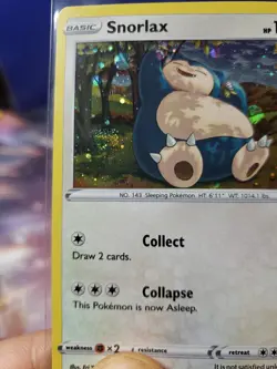 HD Snorlax 141/192 Rebel Clash Holo Cosmos Holo Rare Pokemon TCG Promo SWIRL - Image 3