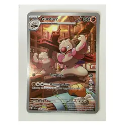 Pokemon TCG Gurdurr Sv: Black Bolt Illustration Rare Holo 126/086 HP100 English - Image 1