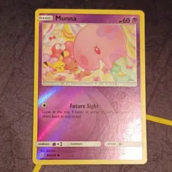 Pokemon TCG Unified Minds Munna 88/236 60 HP Reverse Holo - Image 1