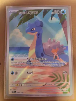 Pokemon TCG Destined Rivals Misty's Lapras Illustration Rare 194/182 - NM/M - Image 1