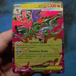 Mega Dragalge ex 065/086 Double Rare Pokemon TCG Chaos Rising NM - Image 1