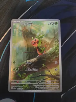 Chespin 087/086 Illustration Rare Pokemon TCG Card Game - Image 1