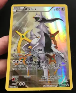 Arceus XY83 XY PROMO RARE HOLO Pokemon Card FULL ART Shiny Near Mint - Image 4