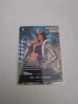 Ms. All Sunday OP14-084 Alt Art Super Rare One Piece Card English NM - Image 2