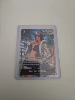 Ms. All Sunday OP14-084 Alt Art Super Rare One Piece Card English NM - Image 4