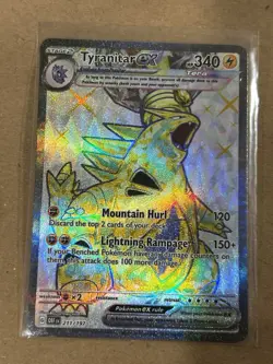 Pokemon TCG Full Art Card Lot EX Shiny Tyranitar English Japanese Holo NM - Image 4