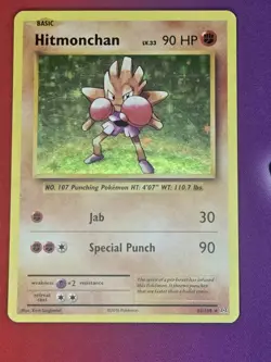 Hitmonchan - 62/108 - Pokemon Evolutions XY Holo Rare Card LP - Image 1
