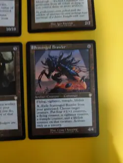 Scavenged Brawler, Mirrowworks,Etched Champion,MEtalwork Colossus MTG 4 Card. - Image 3