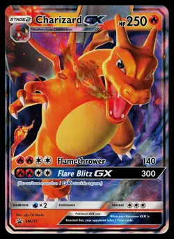 Pokemon Card - Charizard GX Sun & Moon Promo SM211 Holo - Image 1