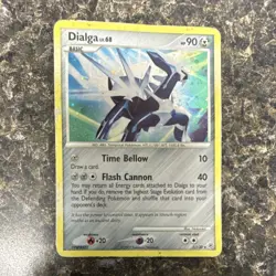 Pokemon Dialga 1/130 Diamond & Pearl Holo Rare Basic 90 HP Card 2007 EN - Image 1
