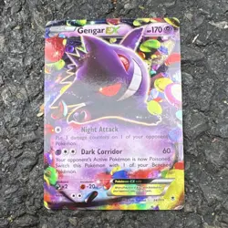 Gengar EX Full Art Holo Ultra Rare XY Phantom Forces 34/119 Pokemon Card - Image 1