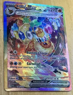 Pokemon TCG Flareon EX Prismatic Evolutions Card 146/131 SIR Custom - Image 1