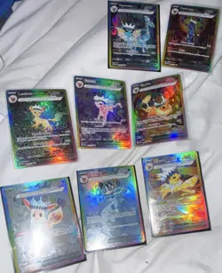 Pokemon TCG Vaporeon Umbreon Flareon Leafeon Espeon EX Holo Lot 8 Cards - Image 1