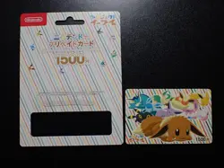 Pokemon Nintendo Prepaid Gift Card Jolteon Flareon Vaporeon etc With Case #6168 - Image 1