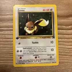 Pokemon TCG Eevee Card 55/82 1st Edition - Image 1