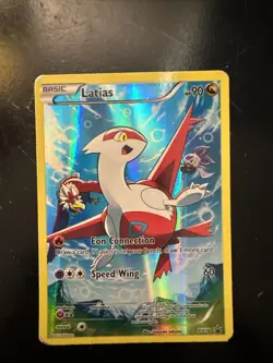 Pokemon Latias TCG Full Art Holo Black Star Promo Card XY78 - Image 1
