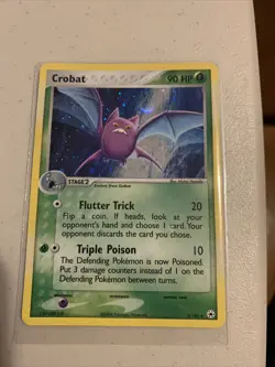Pokemon TCG Crobat 3/101 EX Hidden Legends Holo Holo Rare 2004 Card - Image 1