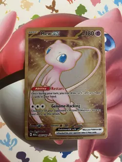 Pokemon TCG Mew ex 205/165 Gold Metal Card Promo NM Condition - Image 1