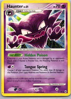 Haunter 41/99 Arceus Uncommon Pokemon - Image 1