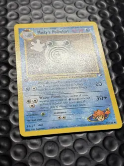 Pokemon Misty's Poliwhirl #53 Gym Heroes 1st Edition- Frog w/ Disney Glove Hands - Image 2