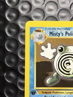 Pokemon Misty's Poliwhirl #53 Gym Heroes 1st Edition- Frog w/ Disney Glove Hands - Image 3
