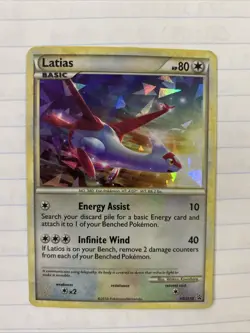 Latias Promo HGSS10 Cracked Ice Holo Pokemon Heart Gold Soul Silver - MP/HP - Image 1