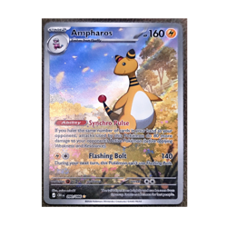 Ampharos 090/086 Crimson Invasion Secret Rare Holo English 2026 160 HP - Image 1