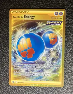 Pokemon TCG Rapid Strike Energy 182/163 Secret Rare Battle Styles - Image 1