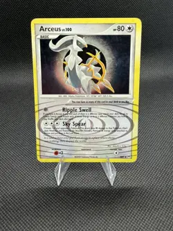 Vintage 2009 Pokemon TCG Arceus Card Holo, Colorless, LV. 100,AR5, 2009 - Image 1