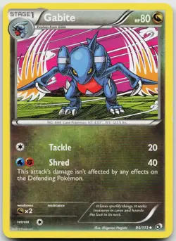 LP Gabite 95/113 Uncommon Legendary Treasures Pokemon - Image 1
