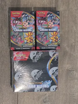 Pokemon TCG Chaos Rising Booster Display Box (Small Tear) + x2 Booster Bundles - Image 1