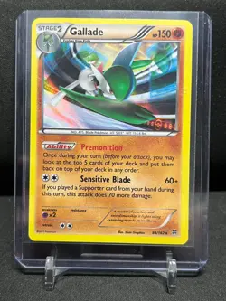Gallade 84/162 Holo Rare Pokemon 2015 XY Breakthrough - LP - Image 1