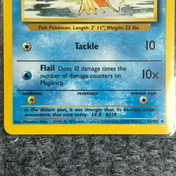 Vintage Pokemon Base Set Magikarp 35/102 Uncommon LP - Image 4